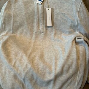 Tommy Bahama Light Gray Zip-Up Sweater